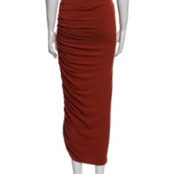 ALICE + OLIVIA Pleated Accents Midi Length Skirt Size: M - Picture 3 of 3